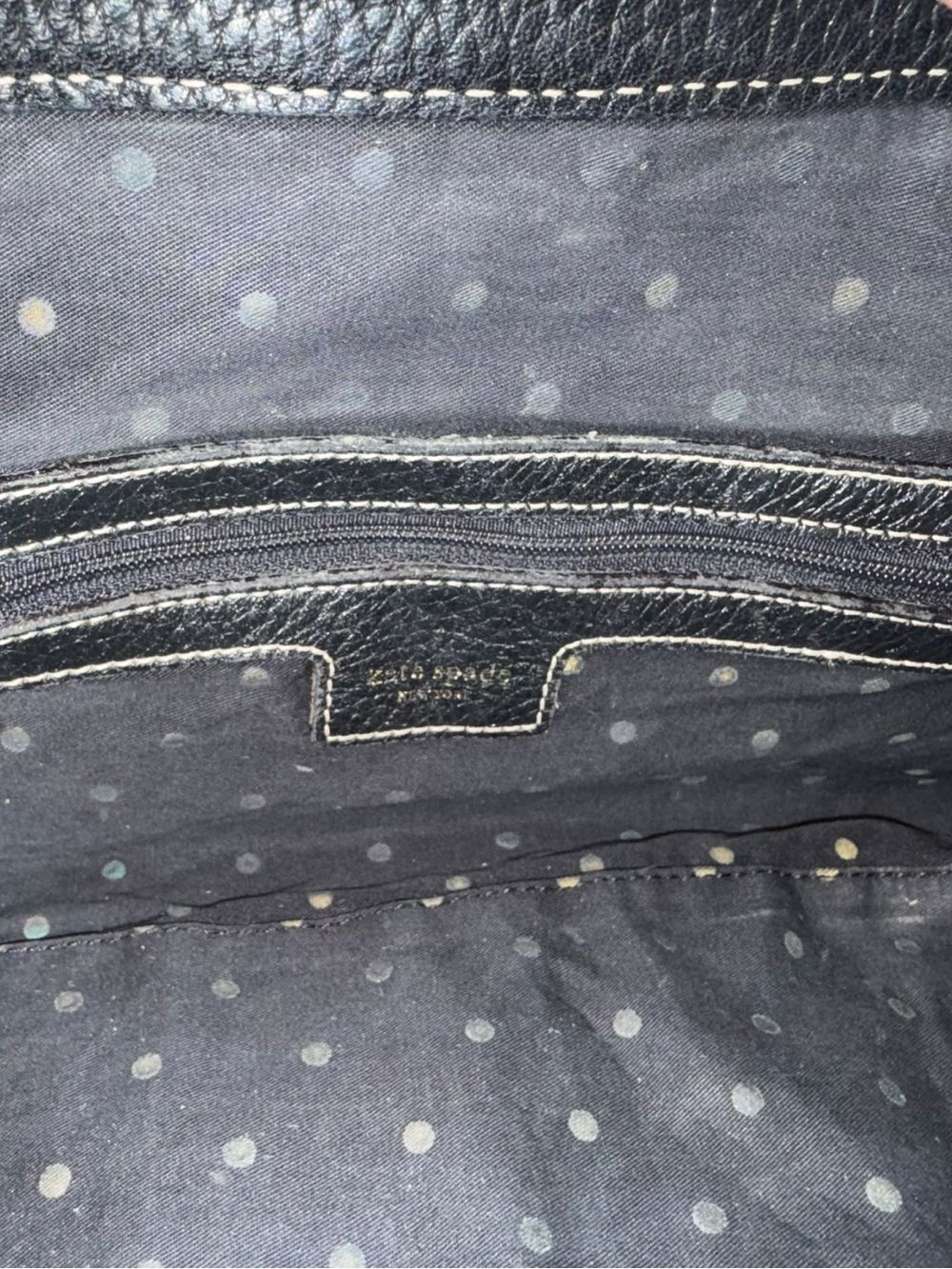 Vintage 🖤♠️ Kate Spade Cami Foster Black Pebbled Leather Barrel Bag Y2k - IYKYK🦄 - Picture 13 of 15
